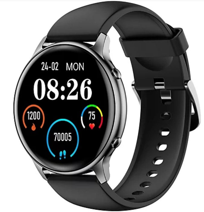 Letscom LCW01 Fitness and Health Tracker Smartwatch Black