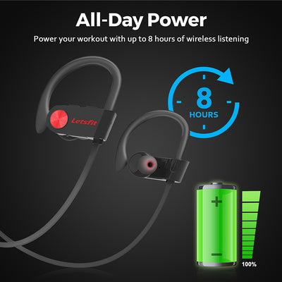 LETSCOM U8I-B Bluetooth Headphones – Stereo and Powerful Bass Sound