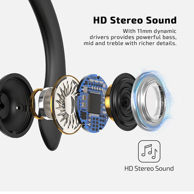 LETSCOM U8I-E Bluetooth Headphones – HD Stereo Sound & Noise Cancelling