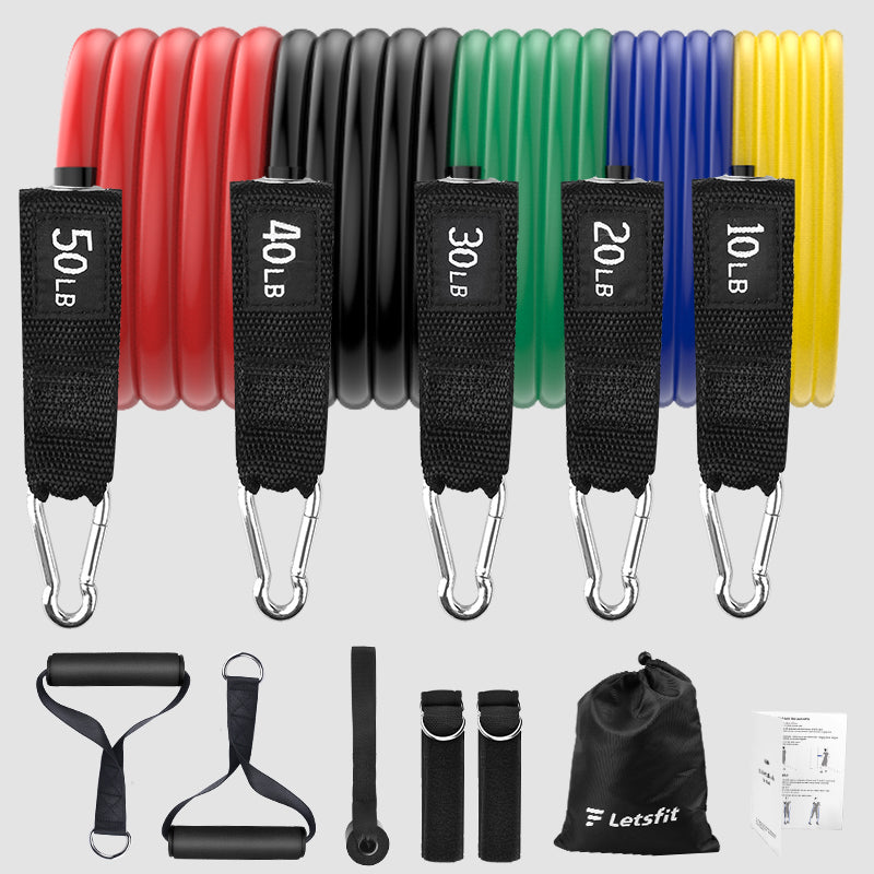 Letsfit High-quality Home Workout Resistance bands JSD04 with 5